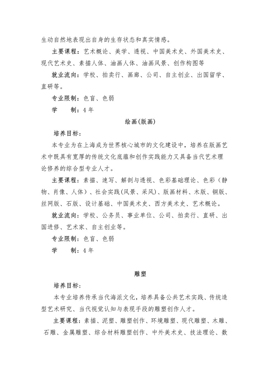 上海大學(xué)上海美術(shù)學(xué)院2020年藝術(shù)類專業(yè)?？颊猩?jiǎn)章調(diào)整版
